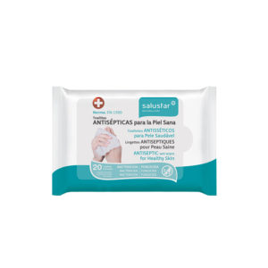 Salustar Antiseptic Wet Wipes for heathy skin. 20 units