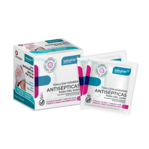 Salustar Antiseptic Wet Wipes for heathy skin. 12 units