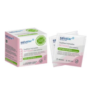 Lingettes humides monodose hygiène intime Salustar 12 unités