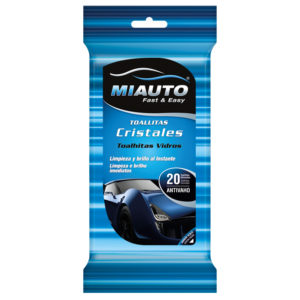 Lingettes humides anti-buée pour cristaux fragance vanille  Mi Auto 20 unités