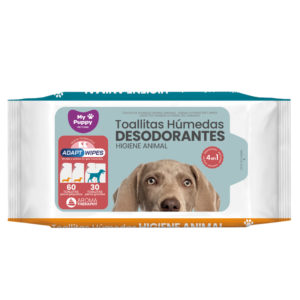 Lingettes Humides Déodorantes Hygiène des Animaux My Puppy 60/30 unités