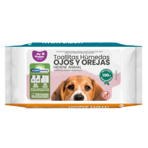 Lingettes Humides yeux et les oreilles Hygiène des Animaux My Puppy 60/30 unités