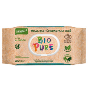 Lingettes Humides pour Bebé Biopure 60 unités