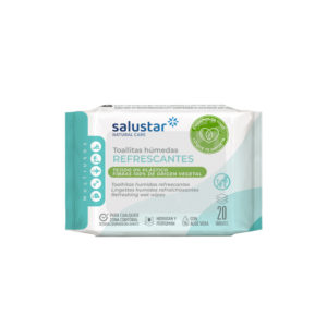 Lingettes humides rafraîchissantes biodégradable Salustar 20 unités