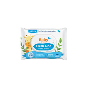 Toallitas Húmedas para bebé Brevia Baby Cream Fresh Aloe 24 unidades.