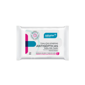 Toallitas húmedas Antisépticas para la piel sana Salustar. 20 unidades