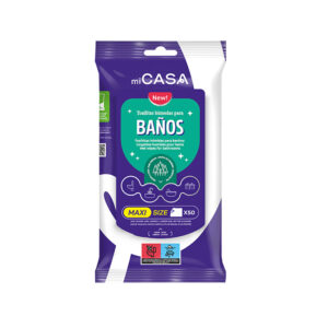 Toallitas Húmedas para Baños perfume Pino Mi Casa 50 Unidades